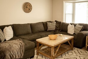 Smart TV, DVD player, foosball, table tennis