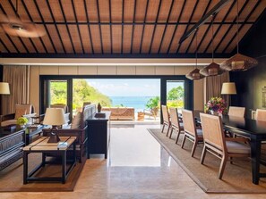 Ocean Front Two Bedroom Pool Villa | Premium bedding, free minibar, in-room safe, desk - Raffles Bali (Jimbaran)