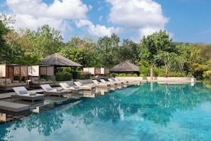 Outdoor pool, open 6:00 AM to 7:00 PM, cabanas (surcharge) - Raffles Bali (Jimbaran)