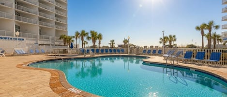 A heated pool