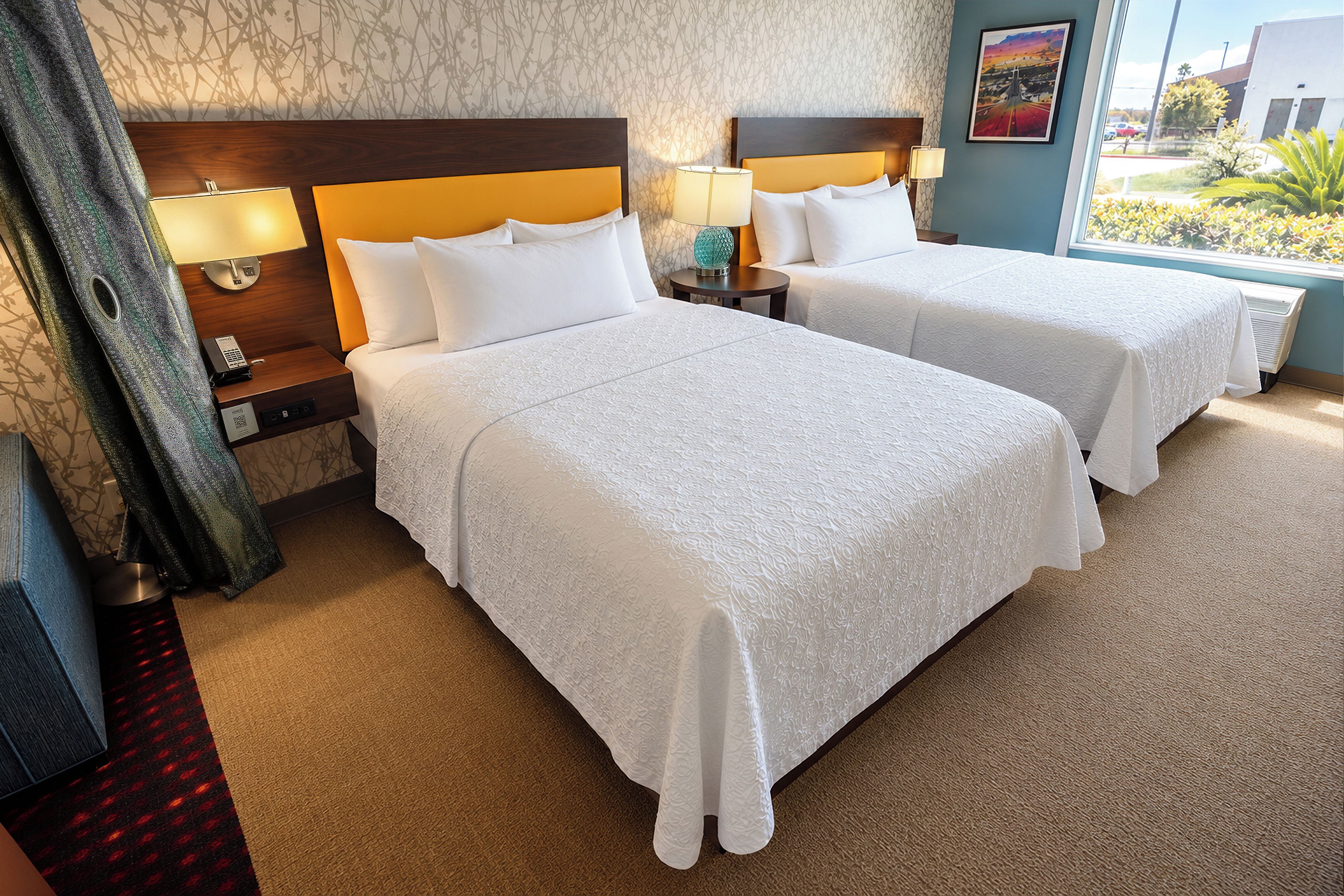 Egyptian cotton sheets, premium bedding, pillowtop beds, in-room safe