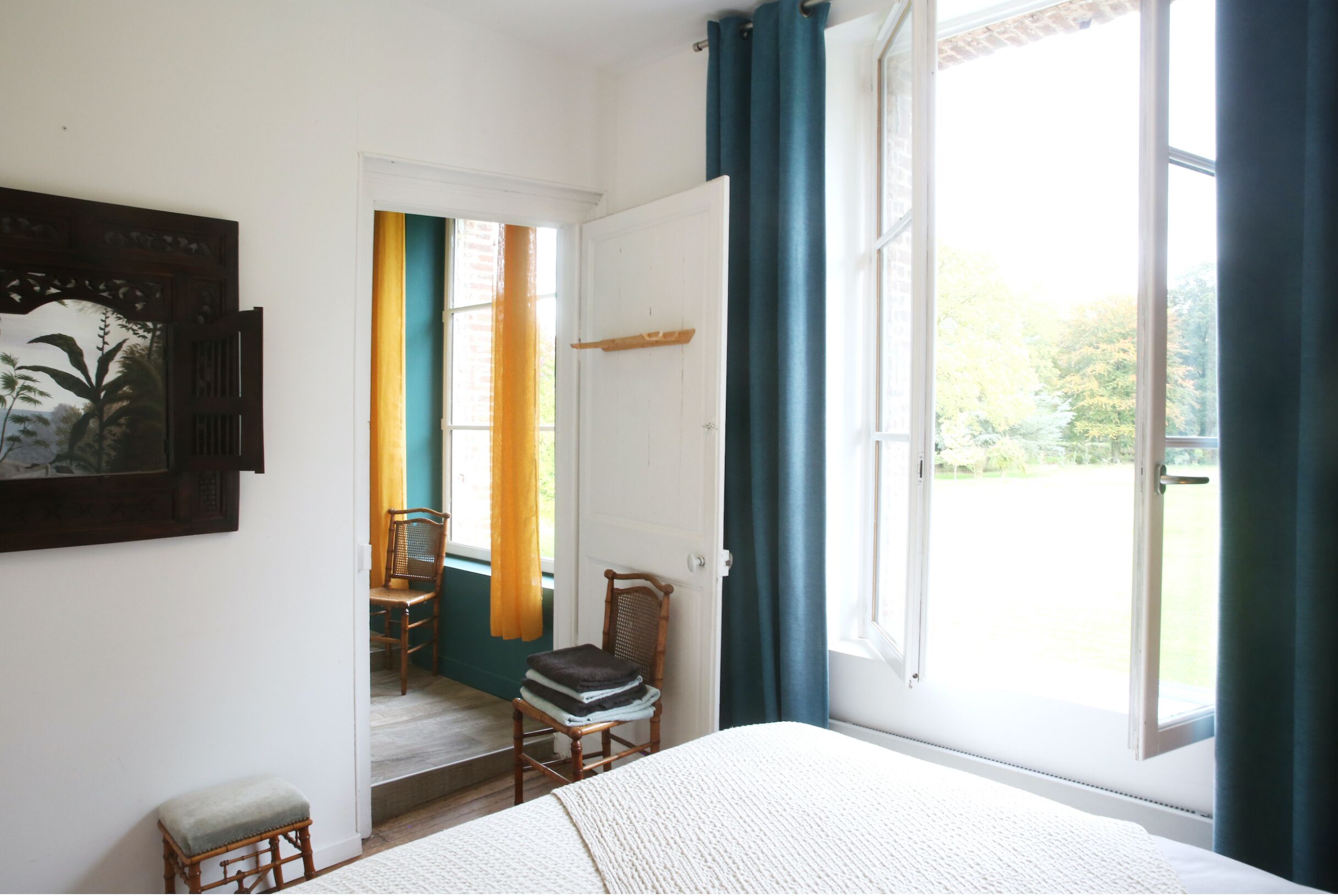 Exclusieve suite, privébadkamer, uitzicht op park | 1 slaapkamer