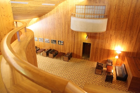 Lobby sitting area. Kibikougen Resort Hotel
