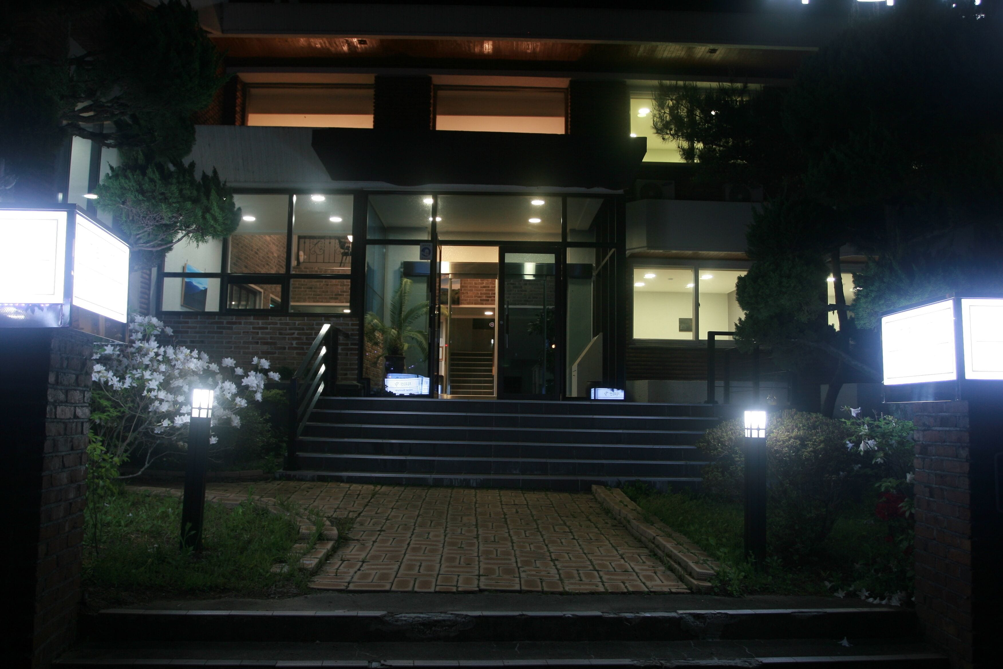 Front of property - evening/night