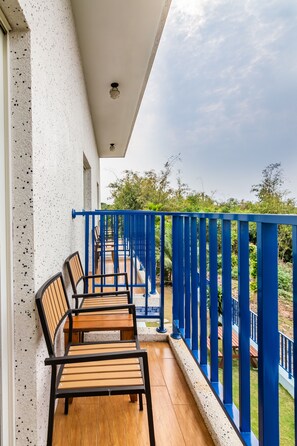 Double Room, Balcony, Ocean View | Balkoni