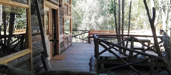 Wonderful Rustic Cabin, With Native Trees, With Rio Trancura, Equipped