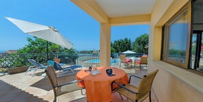 Villa, 2 Bedrooms, Smoking, Private Pool | Outdoor dining - Large Pool & Garden, Billiard, Peaceful Area, Near to the Sea, Coral Bay Paphos (Pegeia)