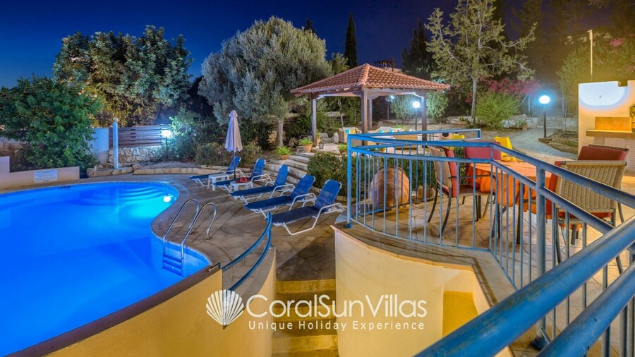 Large Pool & Garden, Billiard, Peaceful Area, Near to the Sea, Coral Bay Paphos