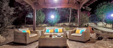 Villa, 2 chambres, fumeur, piscine privée | Terrasse/patio