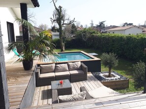 Terrace/patio - Villa between pines and vines, in a quiet location  (Cestas)