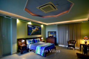 Villa, 5 Bedrooms, Smoking, Private Pool | 5 bedrooms, travel crib - Amazing Luxury Villa, Enormous Heated Pool Jacuzzi, Gym, Games Room In Paphos, (Argaka)