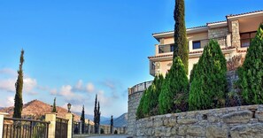 Villa, 5 Bedrooms, Smoking, Private Pool | Property grounds - Amazing Luxury Villa, Enormous Heated Pool Jacuzzi, Gym, Games Room In Paphos, (Argaka)