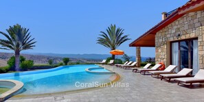 Villa, 5 Bedrooms, Smoking, Private Pool | Pool | Outdoor pool - Amazing Luxury Villa, Enormous Heated Pool Jacuzzi, Gym, Games Room In Paphos, (Argaka)