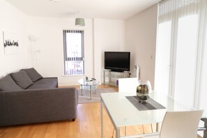 Apartment, 2 Bedrooms | Living area | 46-inch flat-screen TV with digital channels, TV, Netflix
