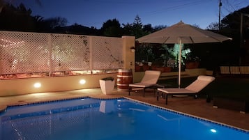 Chalet, Terrace, Garden View | Pool | Outdoor pool, a heated pool