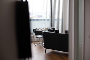 Apartment | Living area | 46-inch flat-screen TV with digital channels, TV, Netflix