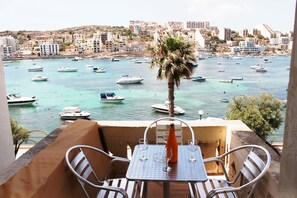 Udsigt fra overnatningsstedet