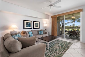 Villa, 2 Bedrooms | Living area | 30-inch flat-screen TV with cable channels, Smart TV