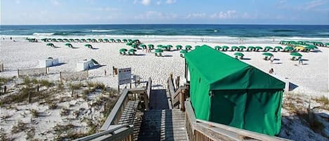 On the beach, snorkelling, windsurfing