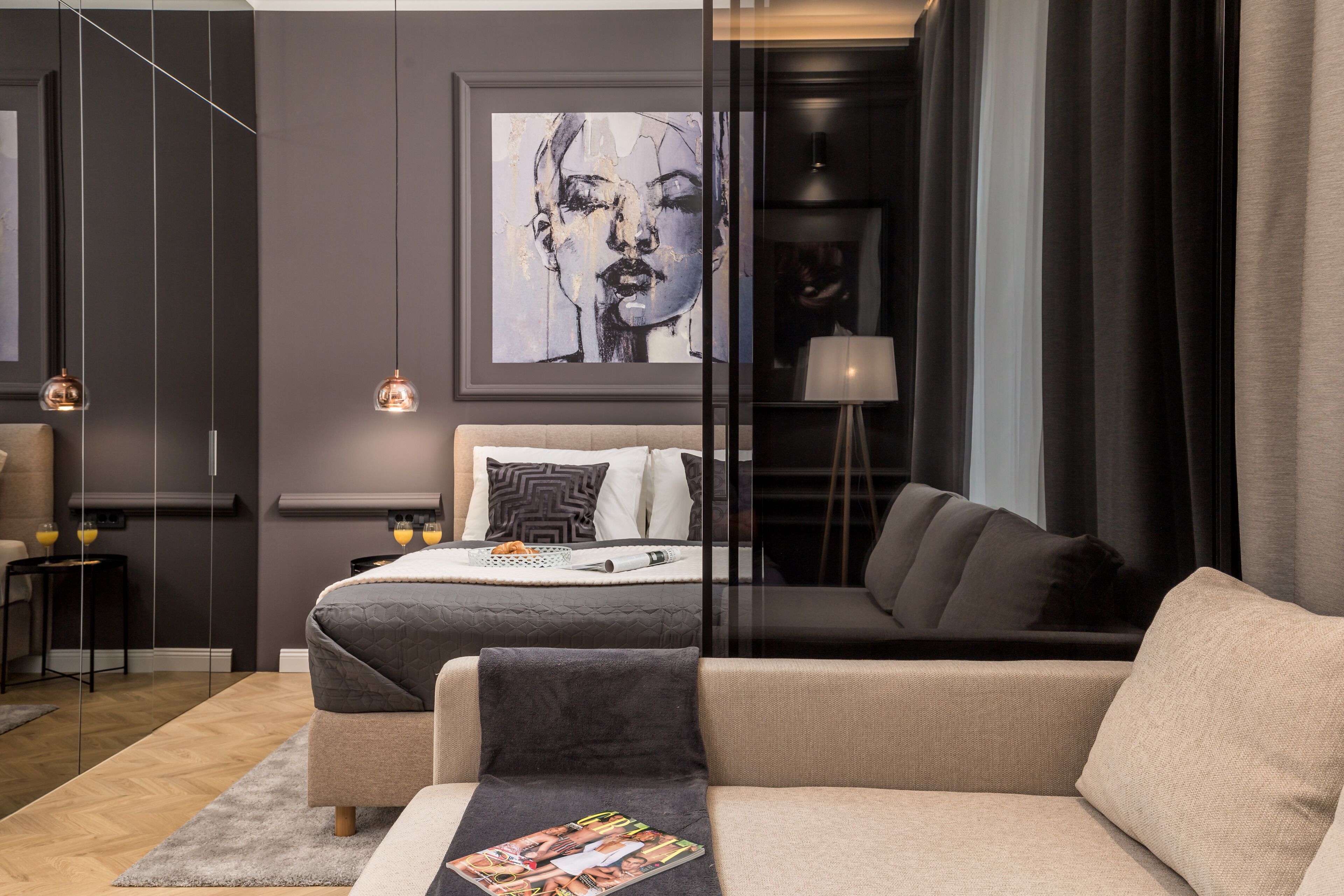 Lúxusíbúð | Straujárn/strauborð, ókeypis þráðlaus nettenging, rúmföt