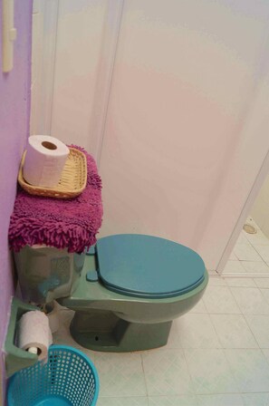 Cabin, 1 Bedroom, Patio | Bathroom | Free toiletries, hair dryer, towels