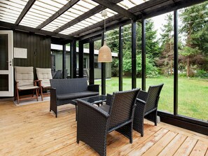 Balcony - Modern Holiday Home in Stroby Denmark With Terrace (Strøby)
