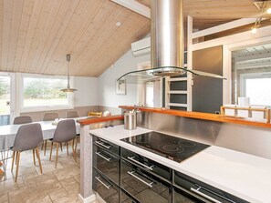 House | Private kitchen | High chair - 10 Person Holiday Home in Jerup (Jerup)