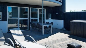 Balcony - Pleasing Holiday Home in Jutland Denmark With Whirlpool (Lokken)