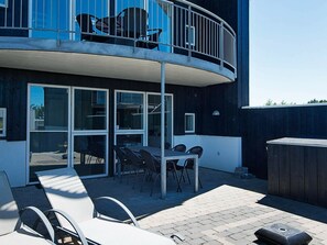 Balcony - Pleasing Holiday Home in Jutland Denmark With Whirlpool (Lokken)