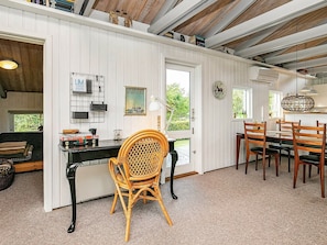 Dining - Balmy Holiday Home in Jutland With Terrace (Logstor)