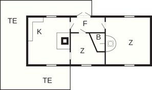 House | Floor plan - 6 Person Holiday Home in Hova-by Traum (Hova)