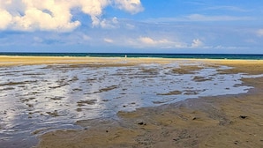 A beach with wet sand and a clear sky. - 4 Star Holiday Home in Albaek (Aalbaek)