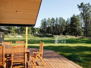 Outdoor dining - Quaint Holiday Home with Sauna in Jerup (Jerup)
