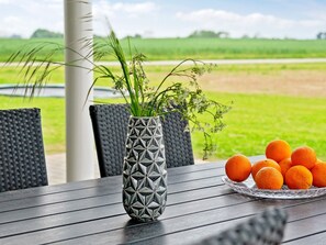 Outdoor dining - 5 Star Holiday Home in Bogense (Bogense)