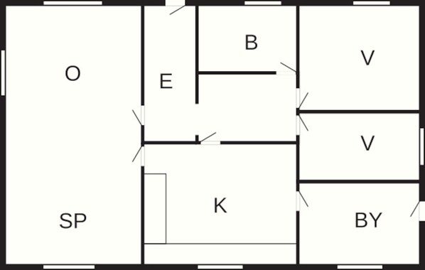 Floor plan - Cozy Holiday Home in Syddanmark near Sea (Aeroskobing)