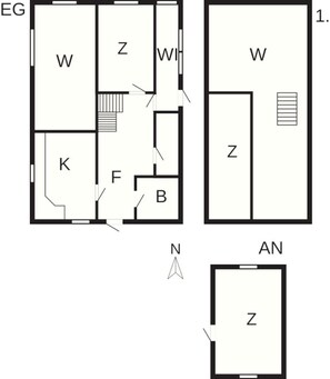 独立别墅 | 楼层平面图