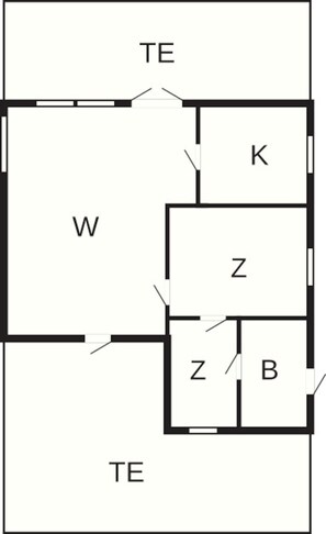 House | Floor plan - 2 Person Holiday Home in Otterup-by Traum (Otterup)