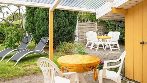 Balcony - Luxurious Holiday Home in Ebeltoft Jutland With Terrace (Ebeltoft)