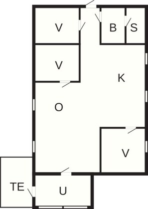 Floor plan - 6 Person Holiday Home in Orsted-by Traum (Ørsted)