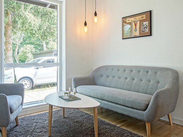 Living room - Beautiful Holiday Home in Bornholm Close to Lake (Ronne)