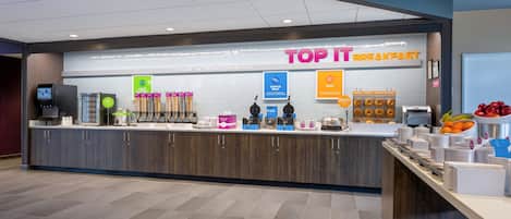 Free daily buffet breakfast