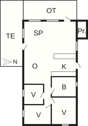 House | Floor plan - 6 Person Holiday Home in Ringkobing-by Traum (Ringkobing)