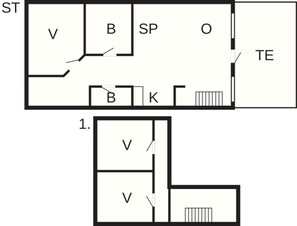 Apartment | Floor plan - 6 Person Holiday Home in Brovst-by Traum (Brovst)