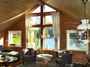 Fireplace - 6 Person Holiday Home in Lyngdal (Lyngdal)