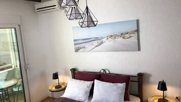 Individually decorated, individually furnished, iron/ironing board