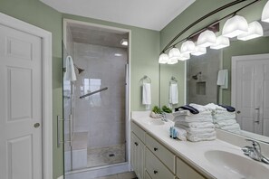 Condo, Multiple Beds, Pool Access | Bathroom | Towels - Treasure Island 0307 (Panama City Beach)