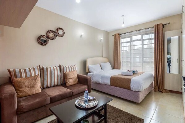 1 多间卧室、熨斗/熨衣板、WiFi、床单