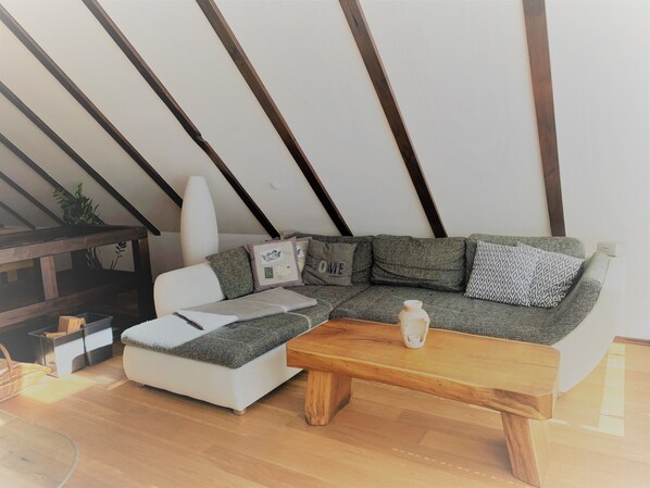 Fernseher, Kamin, Bücher