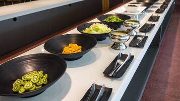 Daily buffet breakfast for a fee