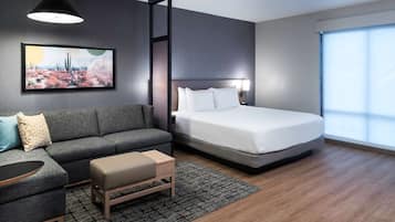 Suite, 1 King Bed with Sofa bed (Specialty) | 1 bedroom, hypo-allergenic bedding, pillowtop beds, in-room safe